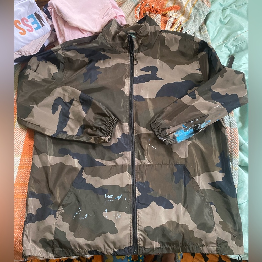 Large camp trench/bomber jacket